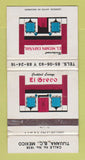 Matchbook Cover - El Greco Restaurant Tijuana Mexico WEAR 30 Strike