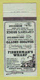 Matchbook Cover - Fisherman's Wharf Honolulu Hawaii seafood 30 Strike