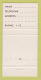 Matchbook Cover - Friday Restaurant Toronto ON 1Up 30 Strike
