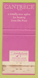 Matchbook Cover - Cantrece Nylon Fabric DuPont WEAR 30 Strike