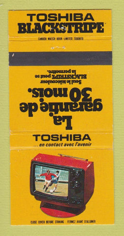 Matchbook Cover - Toshiba TV Canada QC Dorval 30 Strike