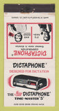 Matchbook Cover - Dictaphone Dictating Machine Canada WEAR #2 30 Strike