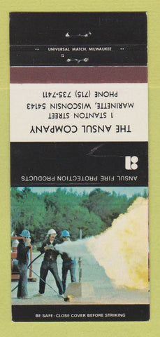 Matchbook Cover - Ansul Fire Protection Marinette WI 30 Strike