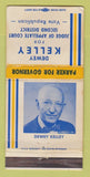 Matchbook Cover - Dewey Kelley Judge Appellate Court IL? WEAR 30 Strike