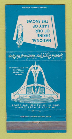 Matchbook Cover - National Shrine Our Lady of Snows Belleville IL WEAR 30 Strike