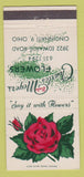 Matchbook Cover - Charles Meyers Flowers Cincinnati OH 21 Strike Feature