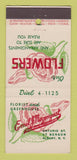 Matchbook Cover - Emil Nagengast Flowers Albany NY 21 Strike Feature