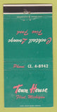 Matchbook Cover - Town House Restaurant Flint MI WORN 30 Strike