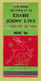 Matchbook Cover - Cal's Amoco Service Clinton NY Christmas WEAR 30 Strike
