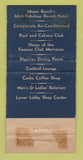 Matchbook Cover - Casablanca Miami Beach FL WORN 30 Strike