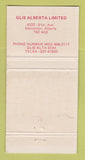 Matchbook Cover - Glis Industrial Supply Safety Edmonton AB WEAR 30 Strike