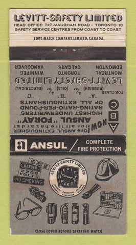 Matchbook Cover - Ansul Fire Protection Canada Montreal Winnipeg WEAR 30 Strike