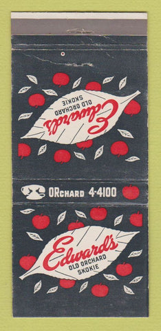 Matchbook Cover - Edward's Old Orchard Skokie IL WEAR 30 Strike