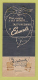 Matchbook Cover - Edward's Old Orchard Skokie IL WEAR 30 Strike