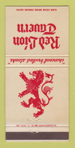 Matchbook Cover - Red Lion Tavern Springfield IL Hotel Leland WEAR 30 Strike