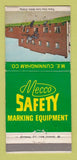 Matchbook Cover - Mecco Safety Marking Equipment Ingomar PA 30 Strike