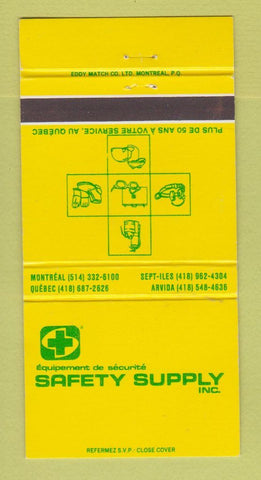 Matchbook Cover - Safety Supply Canada Montreal QC 30 Strike