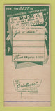 Matchbook Cover - RJM Industrial Steel Bolts Los Angeles CA 30 Strike