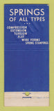 Matchbook Cover - Muehlhausen Spring Logansport IN WORN 30 Stick