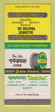 Matchbook Cover - Broderick Wire Rope Tractor Natchez Jackson MS 30 Strike