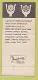Matchbook Cover - Broderick Wire Rope Tractor Natchez Jackson MS 30 Strike