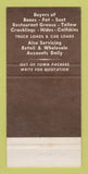 Matchbook Cover - Nick Beucher Sons Chicago IL Rendering 30 Strike