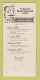Matchbook Cover - Waikiki Beachcomber Hawaii 30 Strike