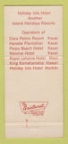 Matchbook Cover - Shipwreck Kelly's Waikiki Hawaii 30 Strike