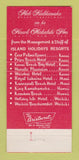 Matchbook Cover - Christmas in Hawaii Tourism Santa 30 Strike