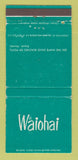 Matchbook Cover - Waiohai Hawaii Kauai WORN 30 Strike