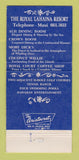 Matchbook Cover - Royal Lahaina Resort Hawaii WEAR 30 Strike