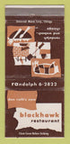 Matchbook Cover - Don Roth's Blackhawk Restaurant Chicago IL WEAR 30 Strike
