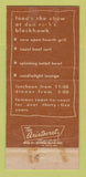 Matchbook Cover - Don Roth's Blackhawk Restaurant Chicago IL WEAR 30 Strike