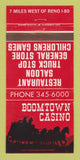 Matchbook Cover - Boomtown Casino Reno NV WEAR 30 Strike