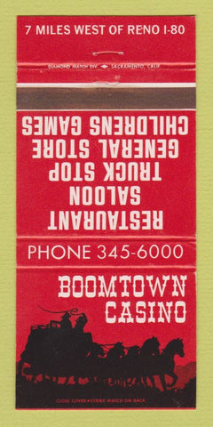 Matchbook Cover - Boomtown Casino Reno NV WEAR 30 Strike