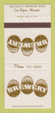 Matchbook Cover - The Brewery Restaurant Las Vegas NV 30 Strike