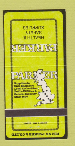 Matchbook Cover - Parker Health Safety Supply UK? 30 Strike
