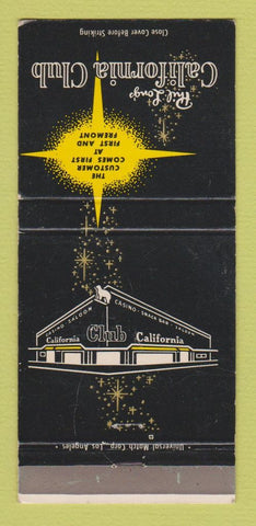 Matchbook Cover - Phil Long's California Club Casino Las Vegas NV 30 Strike