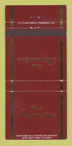 Matchbook Cover - Chez Raspoutine Restaurant 30 Strike