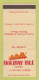 Matchbook Cover - Holiday Isle Hotel Waikiki Hawaii WORN 30 Strike