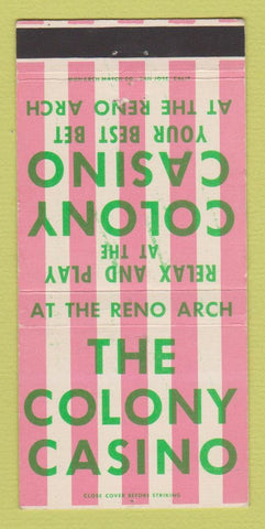 Matchbook Cover - Colony Casino Reno NV 30 Strike
