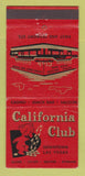 Matchbook Cover - California Club Casino Las Vegas NV 30 Stick