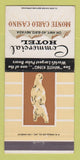 Matchbook Cover - Commercial Hotel Monte Carlo Casino Elko NV 30 Strike