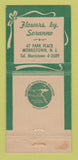 Matchbook Cover - Flowers by Soranno Morristown NJ 21 Strike Feature