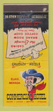 Matchbook Cover - Commercial Hotel Elko NV Crumley Hotels 30 Stick