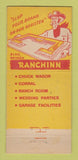 Matchbook Cover - Commercial Hotel Elko NV Crumley Hotels 30 Stick