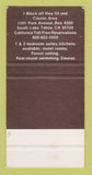 Matchbook Cover - Forest Inn South Lake Tahoe CA 30 Strike