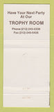 Matchbook Cover - Gallagher's Steak House New York City 30 Strike