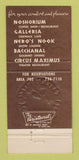 Matchbook Cover - Caesars Palace Casino Las Vegas NV 30 Strike