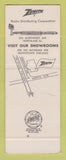 Matchbook Cover - Zenith Color TV Radio Northlake IL